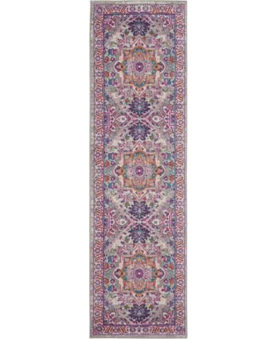 Long Street Looms Zeal Zea20 2'2" X 7'6" Runner Rug In Silver