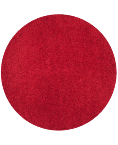 Safavieh Laguna Sgl303 6'7" X 6'7" Round Area Rug In Red