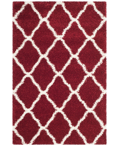 Safavieh Hudson Sgh283 4' X 6' Area Rug In Red