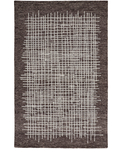 Simply Woven Maddox R8630 3'6" X 5'6" Area Rug In Brown