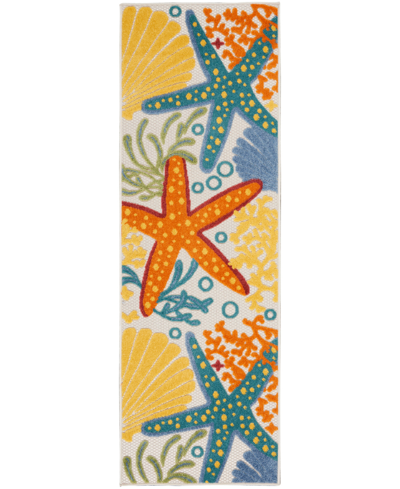 Nourison Aloha Alh24 2' X 6' Runner Rug In Multicolor