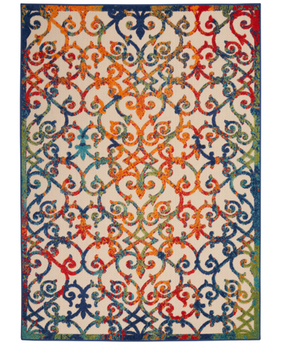 Nourison Aloha Alh21 3' X 5' Outdoor Area Rug In Multi