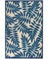 Nourison Aloha Alh18 6' X 9' Outdoor Area Rug In Navy
