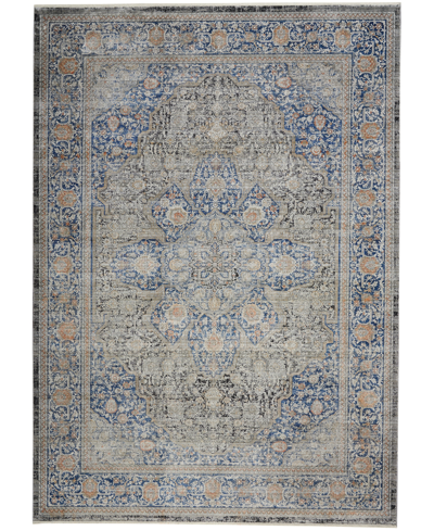 Nourison Starry Nights Stn07 8' X 10' Area Rug In Blue