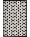 Nourison Aloha Alh26 3'6" X 5'6" Outdoor Area Rug In Black