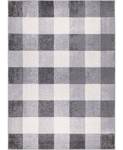 Main Street Rugs Valley 6022 5' X 7' Area Rug In Gray