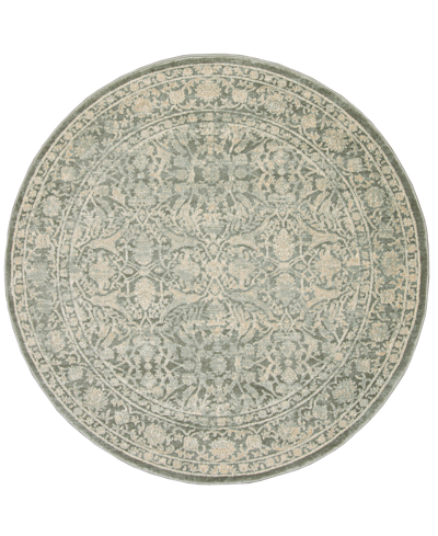 Km Home Closeout!  Cantu 3564 5'3" X 5'3" Round Area Rug In Green