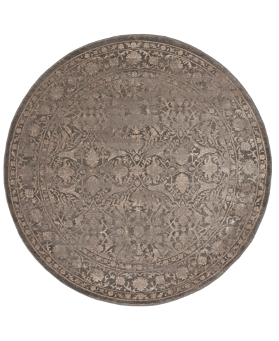 Km Home Closeout!  Cantu 3564 5'3" X 5'3" Round Area Rug In Brown