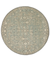 Km Home Closeout!  Cantu 3564 5'3" X 5'3" Round Area Rug In Gray