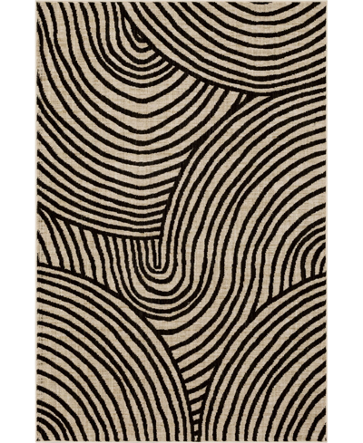 Bobby Berk By Karastan Series 3 Remolino 8' X 11' Area Rug In Onyx