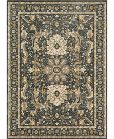 Bobby Berk By Karastan Series 3 Amara 8' X 11' Area Rug In Denim