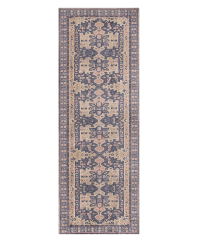 Kaleen Vera Ver03 2'6" X 9' Runner Area Rug In Purple