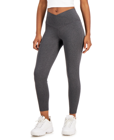 Jenni On Repeat Crossover-waist 7/8th Length Legging, Created For Macy's In Harbor Grey