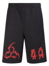 44 Label Group Logo-print Bermuda Shorts In Black