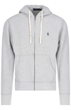 POLO RALPH LAUREN LOGO EMBROIDERED ZIPPED HOODIE