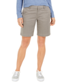 Tommy Hilfiger Plus Size Bermuda Shorts In Nickel