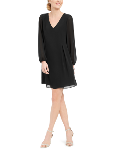 Inc International Concepts Inc Bow-back Shift Dress, Created For Macy's In Black