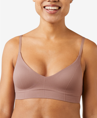 Maidenform M Rib Seamless Bralette Dm2303 In Iced Mocha