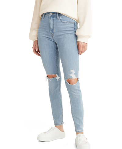 Levi's Women's 721 High-rise Skinny Jeans In Short Length In Lapis Link