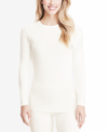 Cuddl Duds Softwear With Stretch Long-sleeve Layering Top In Ivory