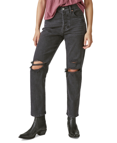Lucky Brand Women's High-rise 90's Loose Jeans In Black