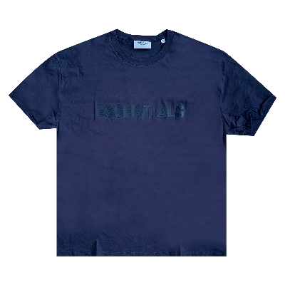 Pre-owned Essentials Fear Of God  X Ssense T-shirt 'navy' In Blue