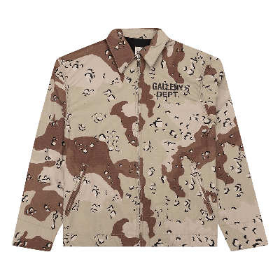 Pre-owned Gallery Dept. Montecito Jacket 'chocolate Chip Camo' In Brown