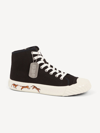 Kenzo High-top Sneakers With Boke Flower Logo In Black