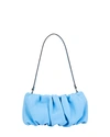 Staud Bean Small Leather Handbag In Blue-med