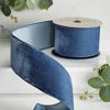 Frontgate Plush Velvet Ribbon With Tonal Dupioni Back