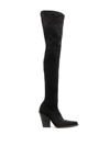 Paris Texas Black Vegas 100 Suede Thigh-high Boots In Black