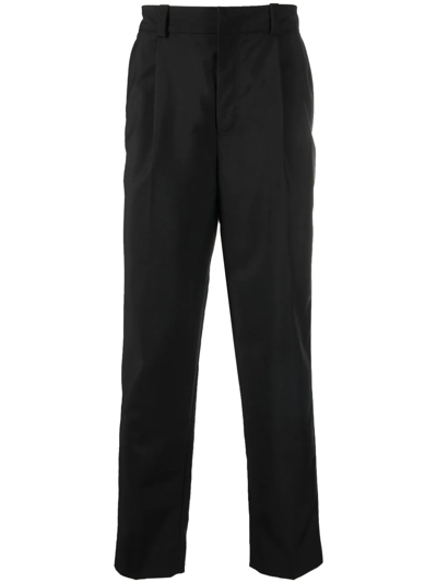 Acne Studios Slim-cut Chino Trousers In Black