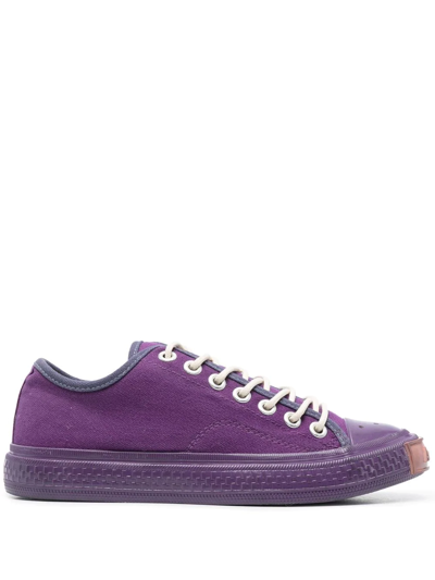 Acne Studios Tonal Lace-up Sneakers In Purple