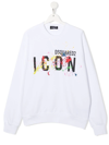 DSQUARED2 ICON PAINT-SPLATTER SWEATSHIRT