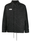 Undercover X Psycho Graphic-print Denim Shirt Jacket In Black