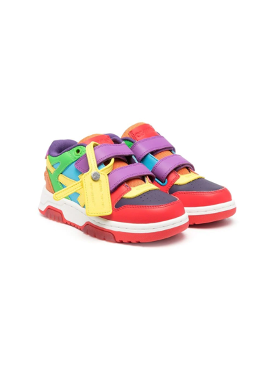 Off-white Kids' Multicolor Out Of Office Sneakers For Girl In Multicolor Yellow