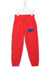 Off-white Printed Cotton Sweatpants In Red