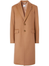 BURBERRY NOTCHED-LAPEL SINGLE-BREASTED COAT