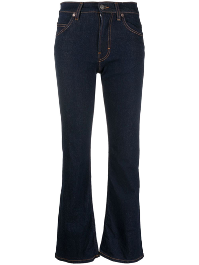 Haikure Ankle-length Flare Skinny Jeans In Blue