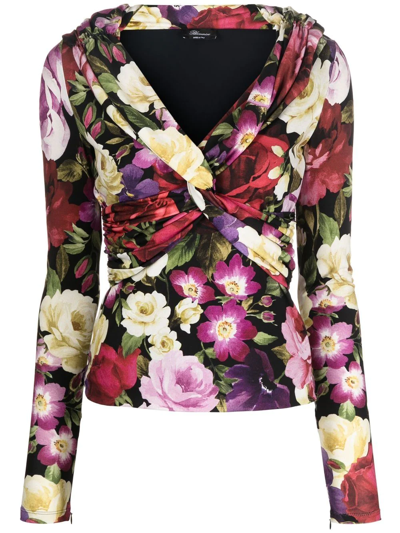 BLUMARINE FLORAL-PRINT TOP