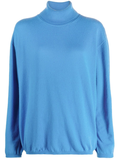 Sofie D'hoore Ribbed Turtleneck Jumper In Blue