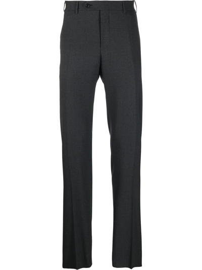 Canali Straight-leg Tailored Trousers In Grey