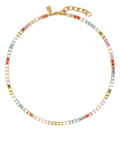 Crystal Haze Serena Crystal-detail Necklace In Multicolour