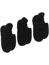 Cdlp Pack Of Three Bamboo-blend Low-cut Socks In Black
