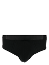 Cdlp Logo-waistband Briefs In Black