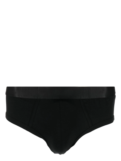 Cdlp Logo-waistband Briefs In Black
