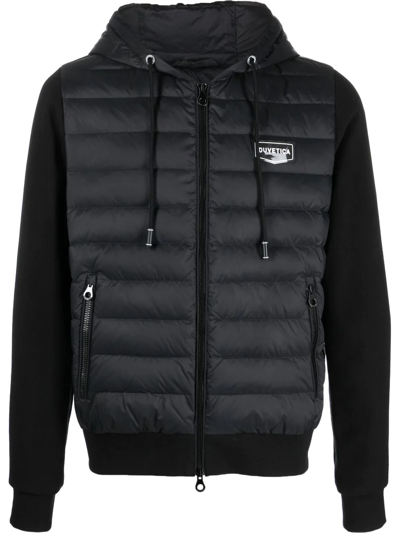 Duvetica Logo-patch Quilted Jacket In Black