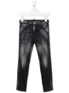 Dsquared2 Slim Jeans With A Worn Effect In Grey