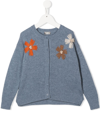 IL GUFO FLORAL-EMBROIDERED CARDIGAN