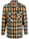 Pierre-louis Mascia Check-pattern Button-up Shirt In Yellow
